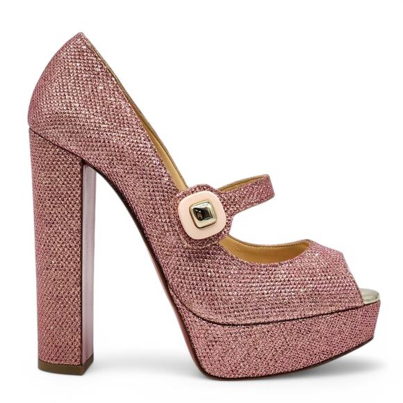 Christian Louboutin Bibibop Platform Peep Toe Pumps 140 - Pink 36 5.5US $895 NWB - Picture 3 of 8